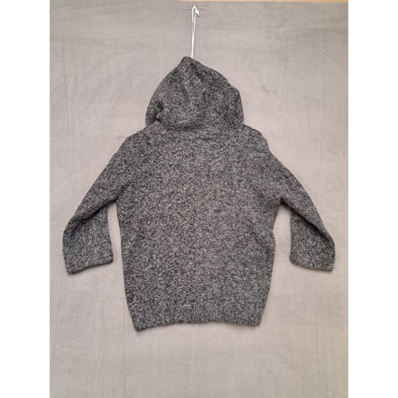 Cambridge Dry Goods Alpaca Wool Hooded Sweater Sz Small Grey Button Up - Picture 8 of 8